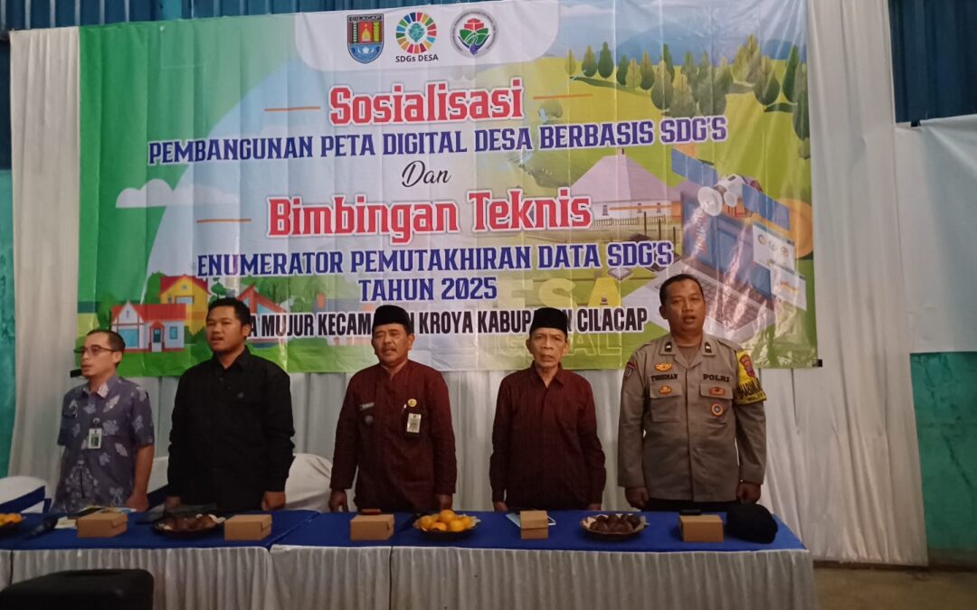 Bersama Tim Puskomedia: Sosialisasi Peta Digital untuk Mewujudkan Desa Mujur yang Berkelanjutan dan Berbasis SDGs